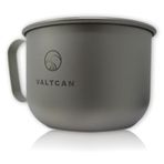 Valtcan Titanyum kahve kupa 16.5oz 500ml kamp fincan tencere ısıtılabilir açık alev sobalar fırınlar elektrikli isıtıcı plakalar