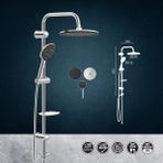 Valtemo Beksa Yapı Valtemo Aqua Chrome Space Tepe Duş Seti VS5120