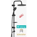 VALTEMO DELUXE JET BLACK KOMPLE SİYAH YAĞMURLAMA TEPE DUŞ SETİ