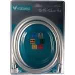 Valtemo Europe 150 Cm Krom, Patlamaz, Gerçek Prinç, Çift Kenetli, 5 Katmanlı, Sağlıklı Fiskiye Hortumu Vs-228