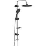 Valtemo Ümit Banyo VS-5280 Siyah Duş Seti Krom Slim Black