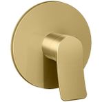 Valtemo Valero Brushed Gold Round Ankastre Banyo-Duş Bataryası- 1 Way - Mat Altın