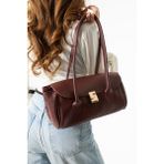 Valu Accessorize Luna Kadın Toka Detaylı El ve Omuz Çantası - Bordo