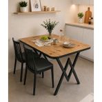 Valu Home 80X120 Mutfak Masası Yemek Masası Balkon Masası Cafe Masası - Atlantik Çam