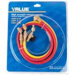 Value R22 VRP-C-R/B/Y 90 cm Check Valfli Gaz Hortumu