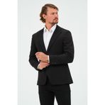 VALUE Siyah Slim Fit Astarlı Erkek Blazer Ceket, Şık Ceket