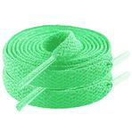 Vamelia 2 çift düz ayakkabı bağcığı spor ayakkabı spor ayakkabı çocuklar kalın ayakkabı bağcıkları ayakkabı dizeleri, ELMA YEŞİLİ, 19.7inches（50CM）