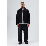 Vamos Boxy Fit Gabardin Ceket Siyah - L