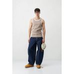 Vamos Oversize Askılı Tişört Vizon - XL