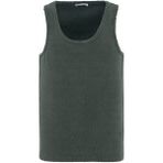 Vamos Yıkamalı Tank Top Kaşkorse Atlet Yeşil