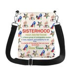 VAMSII Sipariş E Star Hediye Sorority 1874 Kadın Crossbody Çanta Masonik Hediye Siyah Tarih Günü Hediyeleri Mason Lodge Hediye, Sistar Kılıfı