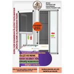Van Aks Meşe Yapı Akordeon Pileli Sürgülü Stor Kapı Sinekliği (BOY=220&EN=70),(BOY=230&EN=75) ÖZEL ÖLÇÜ