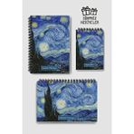 Van Gogh 3'lü Planlama Seti, Günlük Planlayıcı, Haftalık Planlayıcı, Yapılacaklar, Akademik Ajanda - Mavi