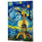 Van Gogh Eyfel Kulesi Çizgili Defter 9