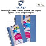 Van Gogh Mixed Media Journal Sert Kapak 160 gr 50 Yaprak Spiralli Defter