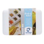 Van Gogh Suluboya Boya Seti, Plastik Pocketbox, 12-Yarım Pan Tonları Doğa Seçimi
