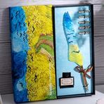 Van Gogh Temalı Tüylü Divit Kalem Seti, 6 Parça (Van Gogh8)