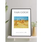 Van Gogh Wheat Harvest, Hasat Mevsimi, İzlenimcilik Sanatsal Çerçeveli Tablo - Çerçeveli Poster