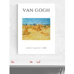Van Gogh Wheat Harvest, Hasat Mevsimi Sanatsal Poster - Afiş - Dekoratif Duvar Poster