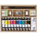 Van Gogh Yağlı Boya Seti Basic Box 10X40ML + Aks. (Ahşap Kutu)