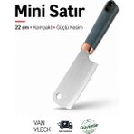 Van Vleck Mini Satır – Kompakt Et ve Sebze Doğrama Bıçağı, Çok Amaçlı Keskin Mutfak Satırı - 1