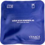 Vanaca Kumaş Sıcak Soğuk Kompres Jel Buz Paketi - Tekrar Kullanılabilir Isıtıcı Soğutucu Termojel 13x13 Cm