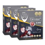 Vancat G160 Aktif Karbonlu Gri Bentonit 3x 6 lt Kedi Kumu