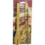 Vanch 2 Pcs Ahşap Bambu Maşa Seti Ince Izgara - Kaşıklı Servis Maşa (5264) - 20 ml