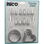 Vanch 20PCS PASTA SÜSLEME UÇ SETİ= 12-METAL KURABİYE KALIP METAL=3-KALP - 3-YUVARLAK 2-UÇ TUTUCU PLS.ADAPTÖR (5264) - Gri - 160 x 200 cm