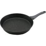 Vanch 32CM Döküm Tava Kabartma Piramit Desenli Bakalit Sap=18.2cm Poşetli Ambalaj (5264) - Gri