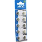 Vanch Atc Alkaline Button Battery AG10 LR-1130/389/189 Düğme Pil Alkalin 1.5V 10LU Kart (5264)