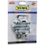 Vanch Yuma YM-730-1 Kapı Emniyet Rezesi Asma Kilit Takılabilir Menteşe (5264) - Gri