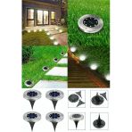 VANCKEY 8 Ledli Solar Güneş Enerjili Işık Bahçe Dekor Aydınlatma Lambası 1 Adet Disklight