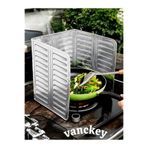 VANCKEY Yağ Sıçratmaz Ocak Arkası Koruyucu, Yeni Model Tak/çıkar Beyaz 84x32.5 Cm