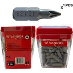 Vandor Bits Uç Matkap Ucu Tornavida Ucu Vidalama Ucu S2 Yüksek Kalite Çelik Spz1 25 - 637962027839 - mm - Gümüş
