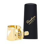 Vandoren LC58AP M/O Tenor Saksafon Aged Gold Bek Bileziği (Profesyonel) | Plastik Kapak Dahil, M/O Serisi, Zengin ve Der