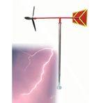 Vane Rüzgar Çorabı, Spiral Tasarımlı Işık Yansıtıcı Rüzgar Kanadı Dış Mekan Çatıya Monte CE Sertifikalı Gece Lambası 47 inç Hava Kanadı Bahçe ve Ev Dekoru için