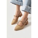 Vanessa Shoes Kadın Arkadan Bağlamalı Hasır Sandalet