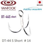 Vanfook DT-44S Silver 5 Pcs Pack Short 14 Üçlü İğne