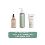 VANG Bakım Seti Yaşlanma Karşıtı Retinol + Nemlendirici Krem + Yağ Bazlı Makyaj Temizleme Jeli