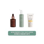 VANG GÜNEŞ BAKIM SETİ C Vitamini Serum + Yüz Yıkama Jeli + Nemlendirici Güneş Kremi