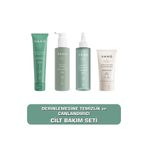VANG Peeling + Yüz Yıkama Jeli + Gözenek Sıkılaştıcı Tonik + Yoğun Nemlendirici Krem Cilt Bakım Seti