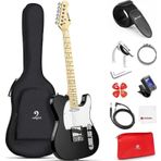 VANGOA Vtl-1Bk Telecaster Siyah Renk Elektro Gitar Seti