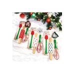 vanilinkitchen Yılbaşı Temalı Silikon Mutfak Seti - 4 Parça (KURABİYE KALIBI VE MİNİ OKLAVA DAHİL)