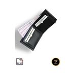 Vanilla Collection Premium Kalite Erkek Siyah Deri Cüzdan Bozuk Para Bölmeli 9 Kart Kapasiteli Siyah