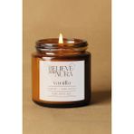 Vanilya Kokulu Mum - %100 Doğal Soya Mumu Amber Kavanoz Aromaterapi Mum - 100 cc