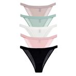 vanilya secret lingerie ipli Bikini 5'Lİ Paket (ÇOK RENKLİ, L/XL)