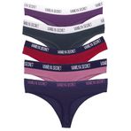 vanilya secret lingerie Kadın Beli Bant Lastikli Pamuklu Tanga 5'Lİ Paket (ASORTİ, M/L)