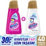 Vanish Oxi Action Deterjan Güçlendirici ve Leke Çıkarıcı Sıvı Renkliler 1000 ml + Beyaz 1000 ml
