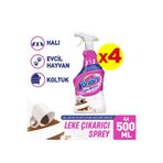 Vanish Oxi Action Halı, Koltuk Ve Evcil Hayvan Leke Çıkarıcı Sprey 500 ml x 4
